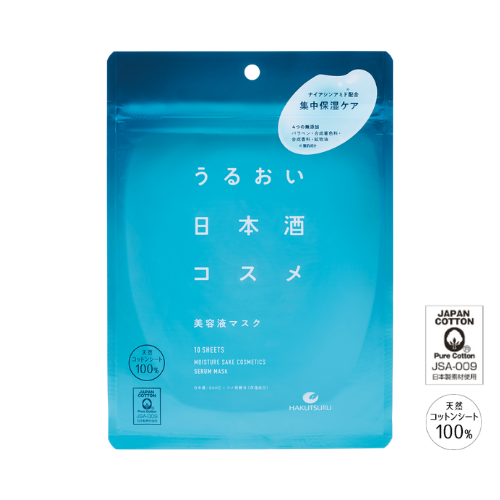 うるおい日本酒コスメ 美容液マスク 10枚入(170ml) – 日本酒や米や酒粕