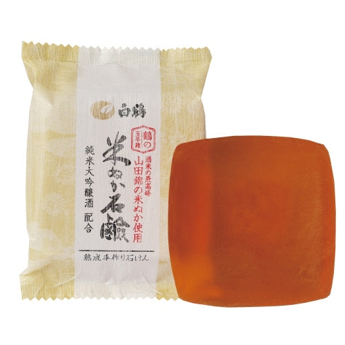 鶴の玉手箱 米ぬか石けん 100g〔販売名：せっけんN〕